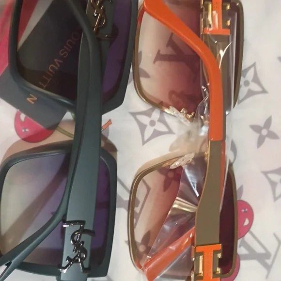 Source Unknown Black and Gold Square Sunglasses Bundle - Picture 12 of 13